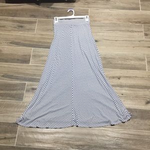 Cherokee Blue and White Striped Skirt